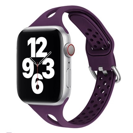 Silicone Replacement Watchbands For Apple Watch Series, 7 45mm / 6 & SE & 5 & 4 44mm / 3 & 2 & 1 42mm, 7 41mm / 6 & SE & 5 & 4 40mm / 3 & 2 & 1 38mm - DealBuddy
