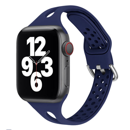 Silicone Replacement Watchbands For Apple Watch Series, 7 45mm / 6 & SE & 5 & 4 44mm / 3 & 2 & 1 42mm, 7 41mm / 6 & SE & 5 & 4 40mm / 3 & 2 & 1 38mm - DealBuddy