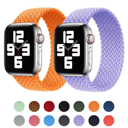 Metal Head Braided Nylon Solid Color Replacement Strap Watchband For Apple Watch Series 6 & SE & 5 & 4 40mm / 3 & 2 & 1 38mm, XS 128mm, S 135mm, M 145mm - DealBuddy
