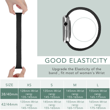 Metal Head Braided Nylon Solid Color Replacement Strap Watchband For Apple Watch Series 6 & SE & 5 & 4 40mm / 3 & 2 & 1 38mm - DealBuddy