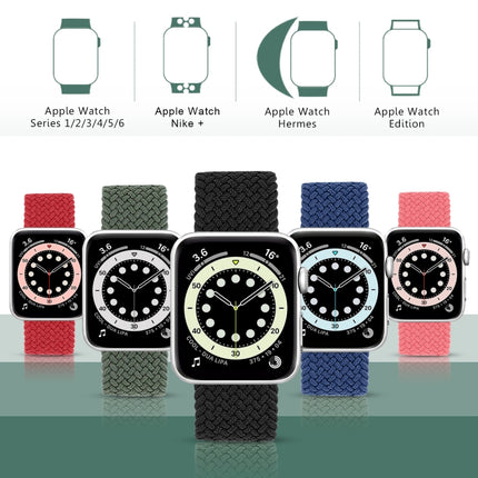 Metal Head Braided Nylon Solid Color Replacement Strap Watchband For Apple Watch Series 6 & SE & 5 & 4 40mm / 3 & 2 & 1 38mm - DealBuddy