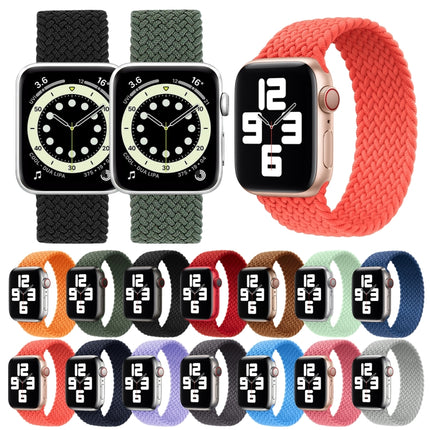 Metal Head Braided Nylon Solid Color Replacement Strap Watchband For Apple Watch Series 6 & SE & 5 & 4 40mm / 3 & 2 & 1 38mm, L 155mm - DealBuddy