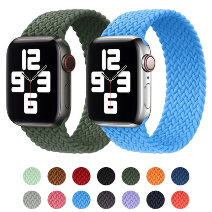 Metal Head Braided Nylon Solid Color Replacement Strap Watchband For Apple Watch Series 6 & SE & 5 & 4 44mm / 3 & 2 & 1 42mm, XS 135mm, S 145mm, M 155mm - DealBuddy
