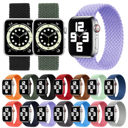 Metal Head Braided Nylon Solid Color Replacement Strap Watchband For Apple Watch Series 6 & SE & 5 & 4 44mm / 3 & 2 & 1 42mm, L 165mm - DealBuddy