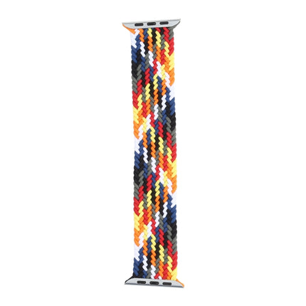 Rainbow Braided Single Loop Replacement Watchbands, Size: S 130mm For Apple Watch Series 6 & SE & 5 & 4 40mm / 3 & 2 & 1 38mm