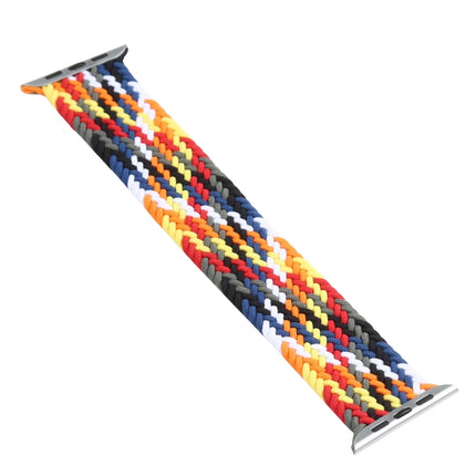 Rainbow Braided Single Loop Replacement Watchbands, Size: S 130mm For Apple Watch Series 6 & SE & 5 & 4 40mm / 3 & 2 & 1 38mm
