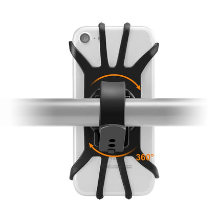 360 Degree Rotation Silica Gel Bicycle Phone Holder for 4-6.8 inch Mobile Phone - DealBuddy