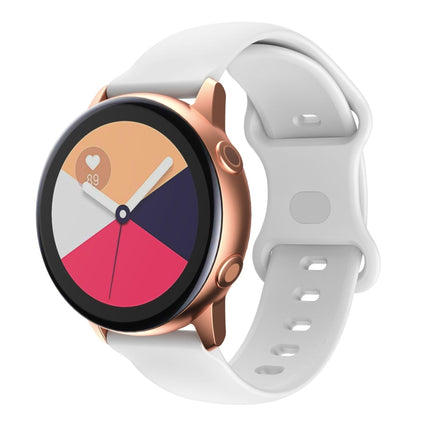Butterfly Buckle Silicone Replacement Strap Watchband, 20mm For Samsung Galaxy Watch Active 3 41mm, 22mm For Samsung Galaxy Watch Active 3 45mm - DealBuddy