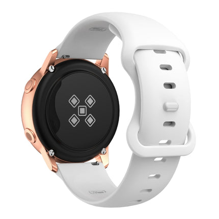 Butterfly Buckle Silicone Replacement Strap Watchband, 20mm For Samsung Galaxy Watch Active 3 41mm, 22mm For Samsung Galaxy Watch Active 3 45mm - DealBuddy