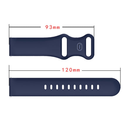 Butterfly Buckle Silicone Replacement Strap Watchband, 20mm For Samsung Galaxy Watch Active 3 41mm, 22mm For Samsung Galaxy Watch Active 3 45mm - DealBuddy