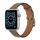 B Style Leather Strap Watchband For Apple Watch Series, 7 45mm / 6 & SE & 5 & 4 44mm / 3 & 2 & 1 42mm, 7 41mm / 6 & SE & 5 & 4 40mm / 3 & 2 & 1 38mm - DealBuddy