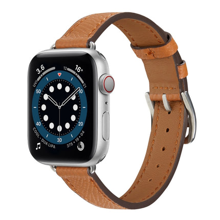 B Style Leather Strap Watchband For Apple Watch Series, 7 45mm / 6 & SE & 5 & 4 44mm / 3 & 2 & 1 42mm, 7 41mm / 6 & SE & 5 & 4 40mm / 3 & 2 & 1 38mm - DealBuddy