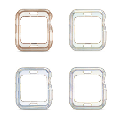 Glitter Powder TPU Protective Case, For Apple Watch Series 6 / 5 / 4 / Watch SE 44mm, For Apple Watch Series 3 & 2 & 1 42mm, For Apple Watch Series 6 / 5 / 4 / Watch SE 40mm, For Apple Watch Series 3 & 2 & 1 38mm - DealBuddy
