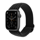 Wave Texture Nylon Replacement Watchbands For Apple Watch Series, 7 45mm / 6 & SE & 5 & 4 44mm / 3 & 2 & 1 42mm, 7 41mm / 6 & SE & 5 & 4 40mm / 3 & 2 & 1 38mm - DealBuddy