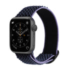 Wave Texture Nylon Replacement Watchbands For Apple Watch Series, 7 45mm / 6 & SE & 5 & 4 44mm / 3 & 2 & 1 42mm, 7 41mm / 6 & SE & 5 & 4 40mm / 3 & 2 & 1 38mm - DealBuddy