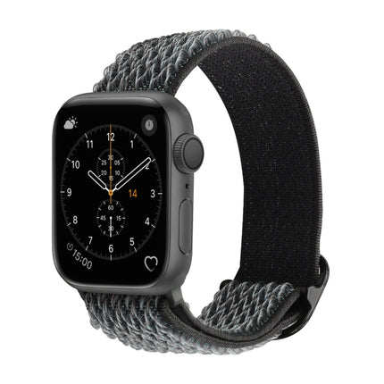 Wave Texture Nylon Replacement Watchbands For Apple Watch Series, 7 45mm / 6 & SE & 5 & 4 44mm / 3 & 2 & 1 42mm, 7 41mm / 6 & SE & 5 & 4 40mm / 3 & 2 & 1 38mm - DealBuddy