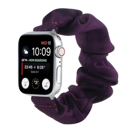 Scarf Hair Tie Replacement Watchbands For Apple Watch Series, 7 45mm / 6 & SE & 5 & 4 44mm / 3 & 2 & 1 42mm, 7 41mm / 6 & SE & 5 & 4 40mm / 3 & 2 & 1 38mm - DealBuddy