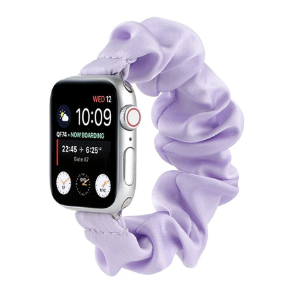 Scarf Hair Tie Replacement Watchbands For Apple Watch Series, 7 45mm / 6 & SE & 5 & 4 44mm / 3 & 2 & 1 42mm, 7 41mm / 6 & SE & 5 & 4 40mm / 3 & 2 & 1 38mm - DealBuddy