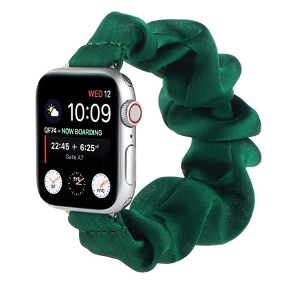 Scarf Hair Tie Replacement Watchbands For Apple Watch Series, 7 45mm / 6 & SE & 5 & 4 44mm / 3 & 2 & 1 42mm, 7 41mm / 6 & SE & 5 & 4 40mm / 3 & 2 & 1 38mm - DealBuddy