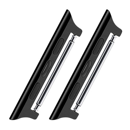 2 PCS Watchbands Stainless Steel Acoustic Ear Connector, Width: 22mm For Apple Watch Series 6 & SE & 5 & 4 44mm / 3 & 2 & 1 42mm, Width: 22mm For Apple Watch 44mm / 42mm - DealBuddy