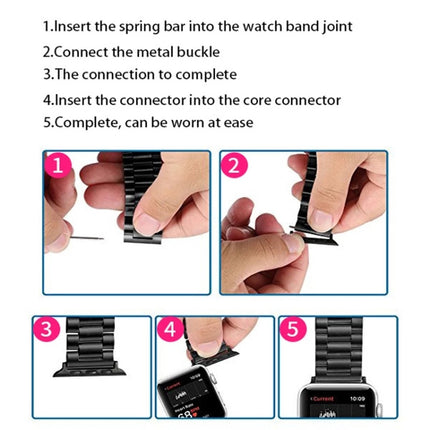 2 PCS Watchbands Stainless Steel Acoustic Ear Connector, Width: 22mm For Apple Watch Series 6 & SE & 5 & 4 44mm / 3 & 2 & 1 42mm, Width: 22mm For Apple Watch 44mm / 42mm - DealBuddy