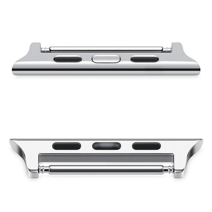 2 PCS Watchbands Stainless Steel Acoustic Ear Connector, Width: 24mm For Apple Watch Series 6 & SE & 5 & 4 44mm / 3 & 2 & 1 42mm, Width: 24mm For Apple Watch 44mm / 42mm - DealBuddy