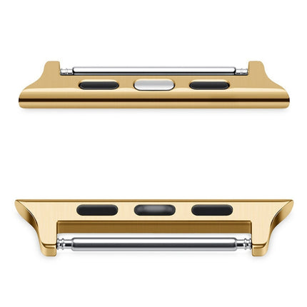 2 PCS Watchbands Stainless Steel Acoustic Ear Connector, Width: 24mm For Apple Watch Series 6 & SE & 5 & 4 44mm / 3 & 2 & 1 42mm, Width: 24mm For Apple Watch 44mm / 42mm