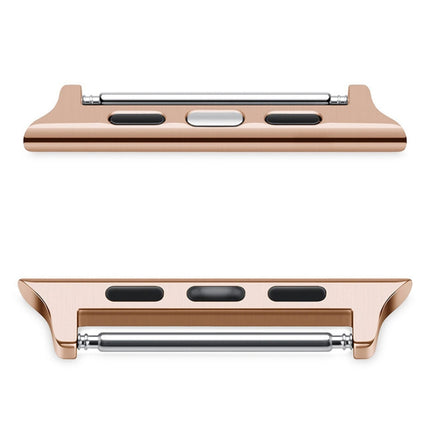 2 PCS Watchbands Stainless Steel Acoustic Ear Connector, Width: 24mm For Apple Watch Series 6 & SE & 5 & 4 44mm / 3 & 2 & 1 42mm