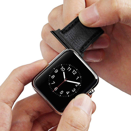 2 PCS Watchbands Stainless Steel Acoustic Ear Connector, Width: 24mm For Apple Watch Series 6 & SE & 5 & 4 44mm / 3 & 2 & 1 42mm