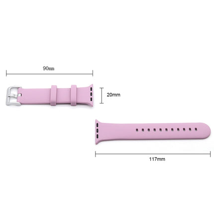 Silver Buckle Silicone Replacement Strap Watchband