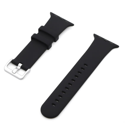 Silver Buckle Silicone Replacement Strap Watchband