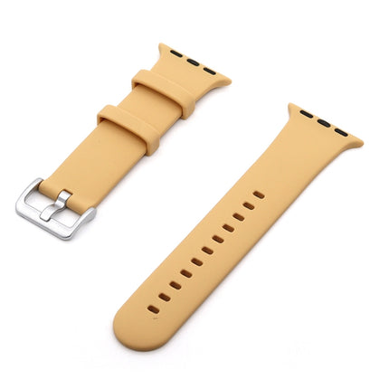 Silver Buckle Silicone Replacement Strap Watchband, For Apple Watch Series 7  41mm / & 6 & SE & 5 & 4 40mm, For Apple Watch Series  7  45mm / & 6 & SE & 5 & 4 44mm - DealBuddy