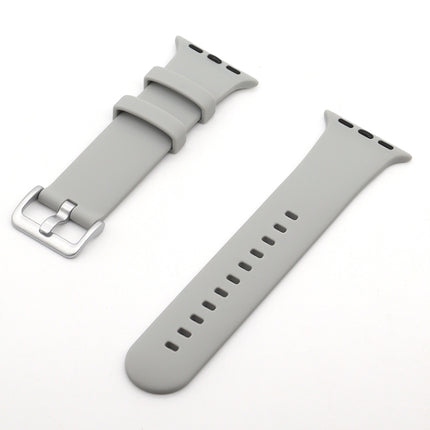Silver Buckle Silicone Replacement Strap Watchband