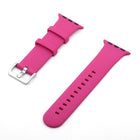 Silver Buckle Silicone Replacement Strap Watchband, For Apple Watch Series 7  41mm / & 6 & SE & 5 & 4 40mm, For Apple Watch Series  7  45mm / & 6 & SE & 5 & 4 44mm - DealBuddy