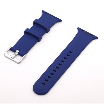 Silver Buckle Silicone Replacement Strap Watchband