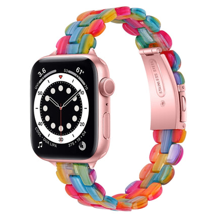 Oval Resin Replacement Strap Watchband, For Apple Watch Series 7  41mm / & 6 & SE & 5 & 4 40mm, For Apple Watch Series  7  45mm / & 6 & SE & 5 & 4 44mm - DealBuddy