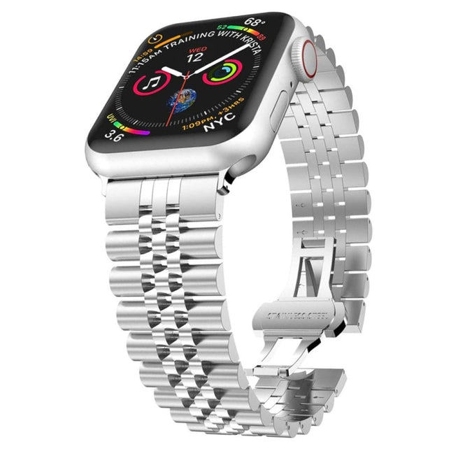 Five Beads Stainless Steel Replacement Watchbands For Apple Watch Series - DealBuddy