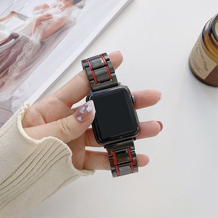 Five Beads Ceramic Steel Replacement Watchbands For Apple Watch Series - DealBuddy