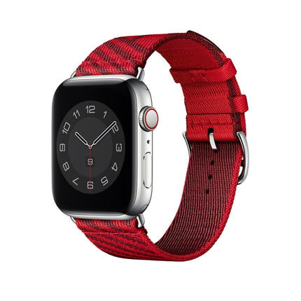 Two-color Nylon Braid Replacement Wrist Strap Watchband, For Apple Watch Series 7  41mm / & 6 & SE & 5 & 4 40mm, For Apple Watch Series  7  45mm / & 6 & SE & 5 & 4 44mm - DealBuddy
