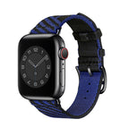 For Apple Watch Series  7  45mm / & 6 & SE & 5 & 4 44mm / Black+Blue