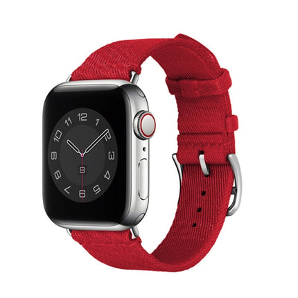 Two-color Nylon Braid Replacement Wrist Strap Watchband, For Apple Watch Series 7  41mm / & 6 & SE & 5 & 4 40mm, For Apple Watch Series  7  45mm / & 6 & SE & 5 & 4 44mm - DealBuddy