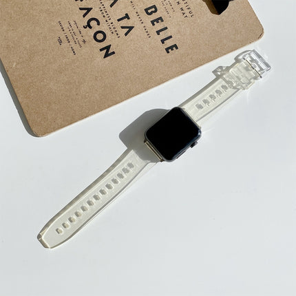 Discoloration in Light TPU Replacement Watchbands For Apple Watch Series, 7 45mm / 6 & SE & 5 & 4 44mm / 3 & 2 & 1 42mm, 7 41mm / 6 & SE & 5 & 4 40mm / 3 & 2 & 1 38mm - DealBuddy