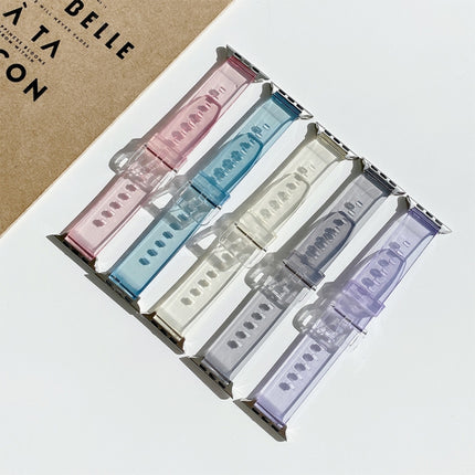 Discoloration in Light TPU Replacement Watchbands For Apple Watch Series, 7 45mm / 6 & SE & 5 & 4 44mm / 3 & 2 & 1 42mm, 7 41mm / 6 & SE & 5 & 4 40mm / 3 & 2 & 1 38mm - DealBuddy