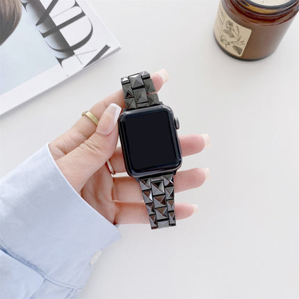 Rhombic Grid Ceramics Replacement Strap Watchband, For Apple Watch Series 7  41mm / & 6 & SE & 5 & 4 40mm, For Apple Watch Series  7  45mm / & 6 & SE & 5 & 4 44mm - DealBuddy