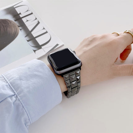 Rhombic Grid Ceramics Replacement Strap Watchband, For Apple Watch Series 7  41mm / & 6 & SE & 5 & 4 40mm, For Apple Watch Series  7  45mm / & 6 & SE & 5 & 4 44mm - DealBuddy
