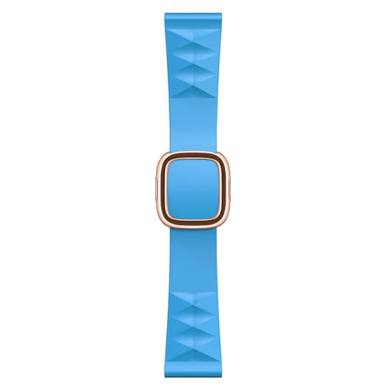 Modern Style Silicone Replacement Strap Watchband For Apple Watch Series 6 & SE & 5 & 4 40mm / 3 & 2 & 1 38mm, Black Buckle, Rose Gold Buckle, Silver Buckle - DealBuddy