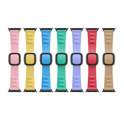 Modern Style Silicone Replacement Strap Watchband For Apple Watch Series 6 & SE & 5 & 4 44mm / 3 & 2 & 1 42mm, Black Buckle, Rose Gold Buckle, Silver Buckle - DealBuddy