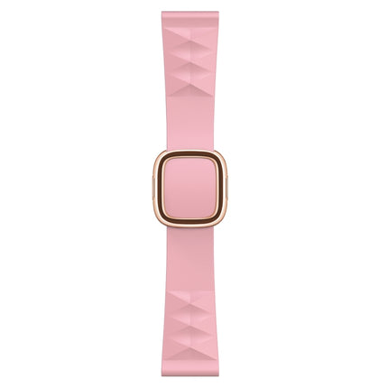 Modern Style Silicone Replacement Strap Watchband For Apple Watch Series 6 & SE & 5 & 4 44mm / 3 & 2 & 1 42mm, Black Buckle, Rose Gold Buckle, Silver Buckle - DealBuddy
