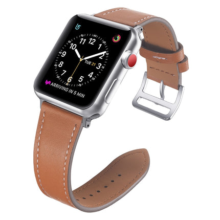 Small Waist Leather Replacement Strap Watchband, For Apple Watch Series 7  41mm / & 6 & SE & 5 & 4 40mm, For Apple Watch Series  7  45mm / & 6 & SE & 5 & 4 44mm - DealBuddy