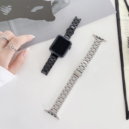 Three-beads Steel Replacement Strap Watchband, For Apple Watch Series 7  41mm / & 6 & SE & 5 & 4 40mm, For Apple Watch Series  7  45mm / & 6 & SE & 5 & 4 44mm - DealBuddy